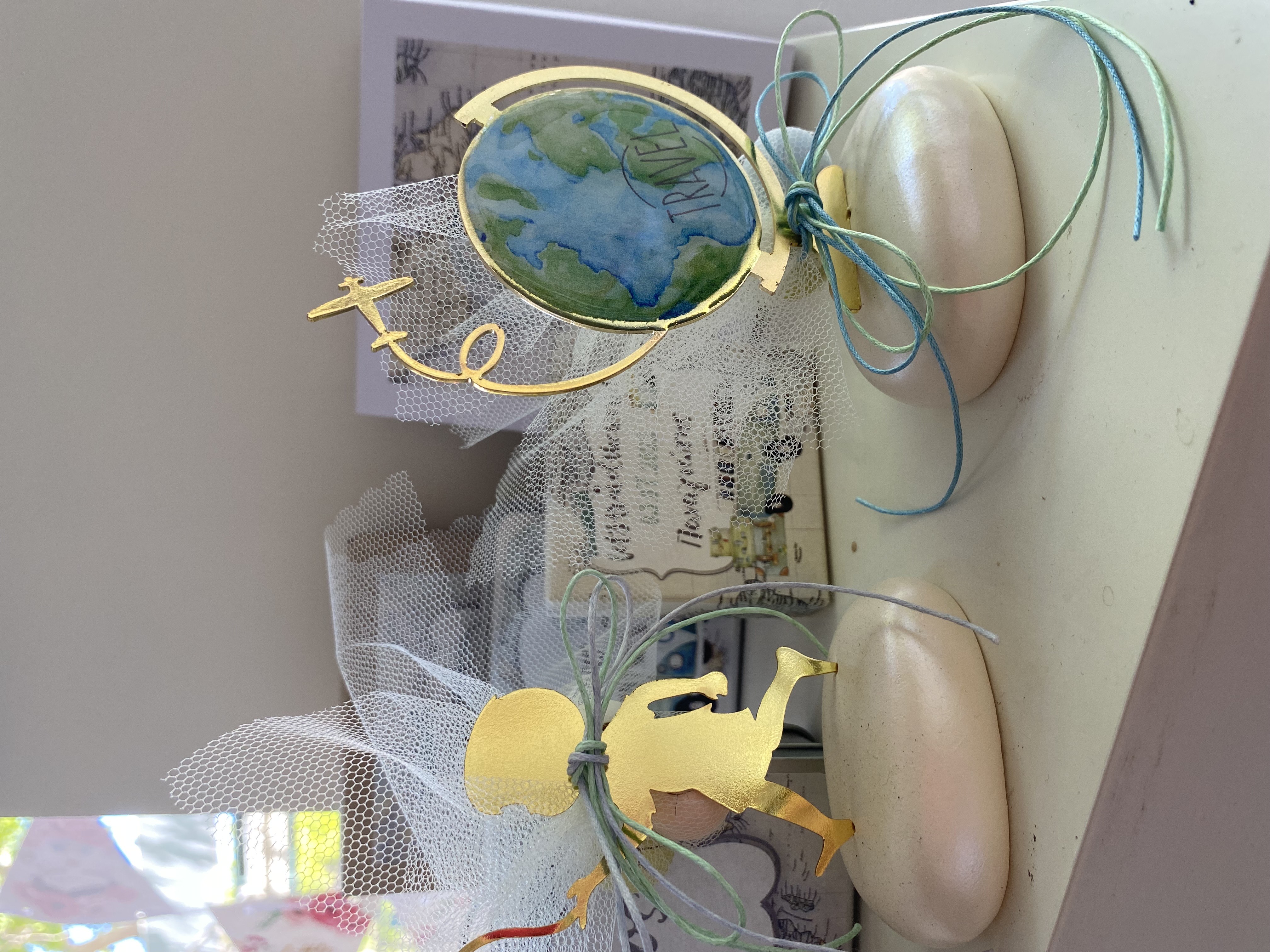 Μπομπονιέρα βάπτισης πουγκί