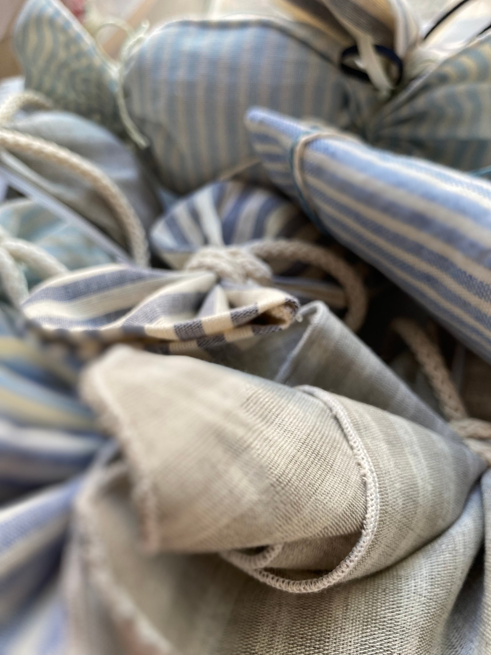 Fabric christening favors